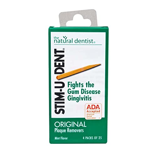 StimUDent Plaque Removers Mint Flavor 425 Packs 100 Picks Pack of 10